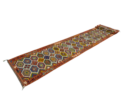 Afghan Maimaneh flatweave Kili  485x83 cm | Rug# 27322