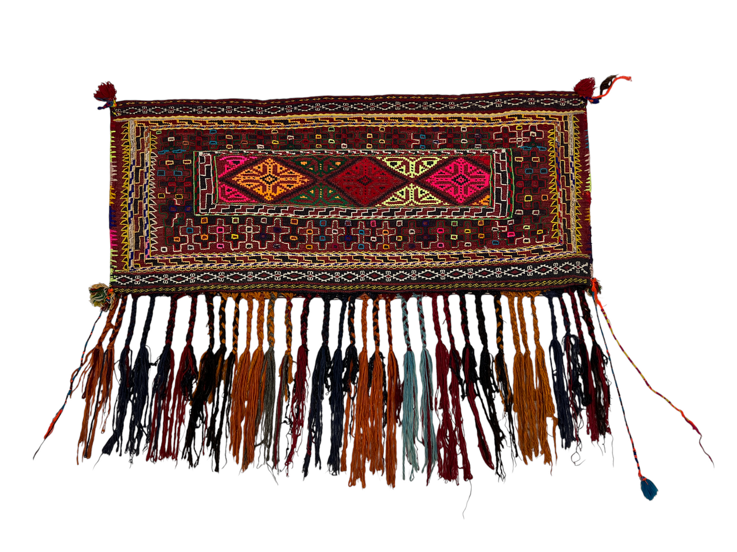 Afghan Turkmen doorway- tent trapping 99x42 cm | Rug# 27325