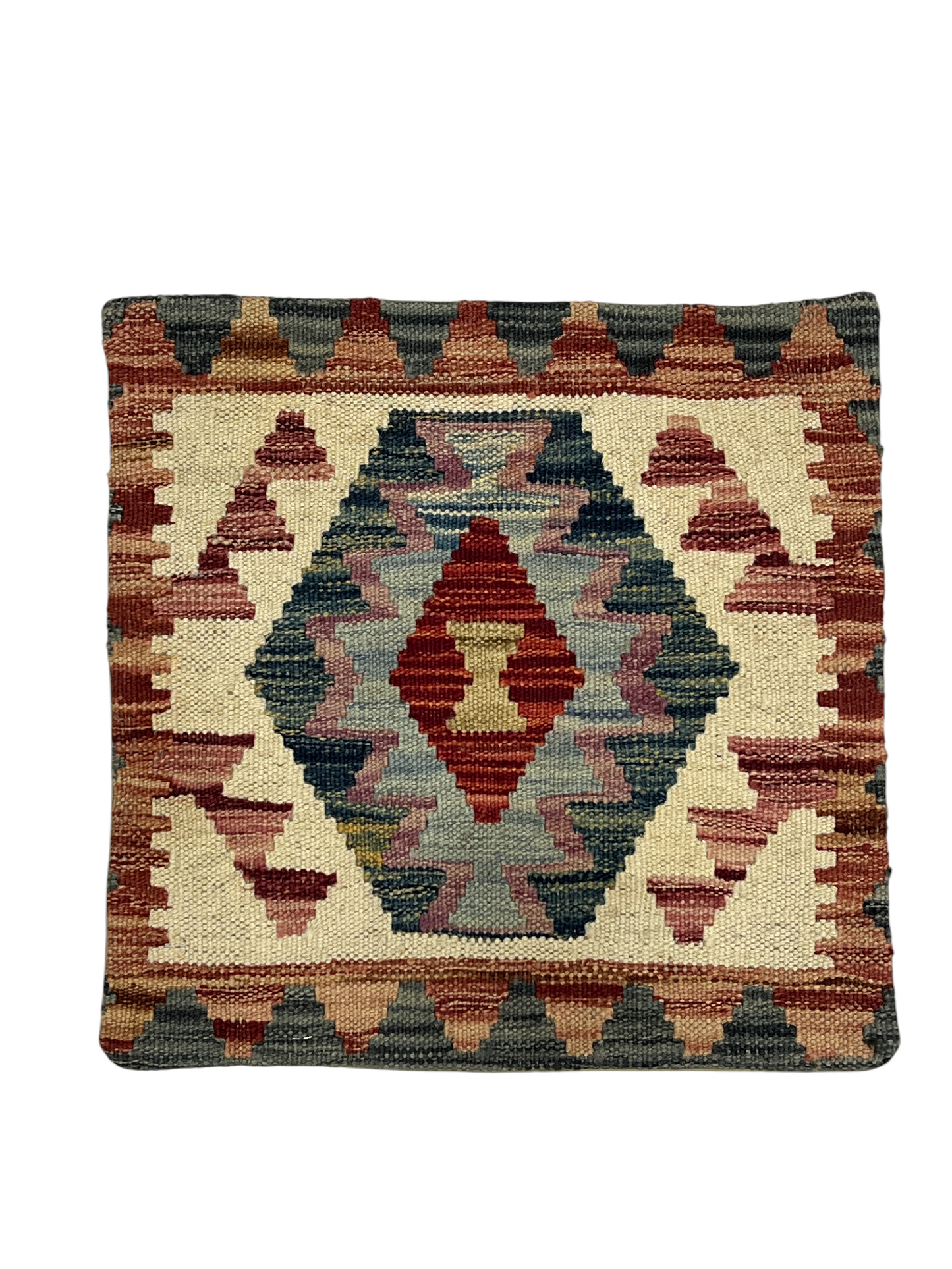 Vegetable dye Kilim cushion, Afghanistan  45x45cm | Rug# 27329
