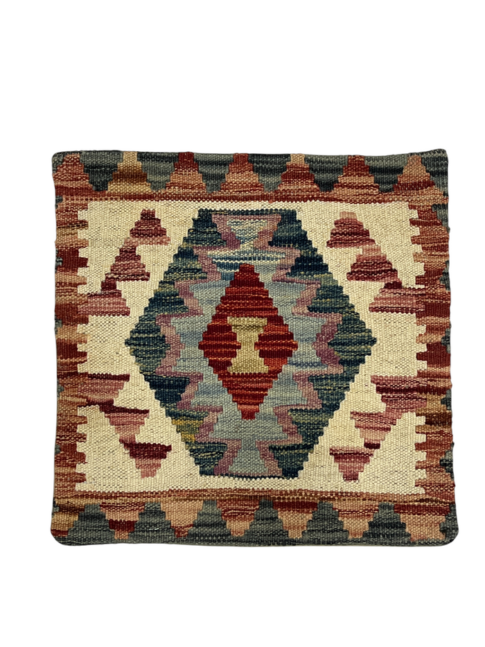 Vegetable dye Kilim cushion, Afghanistan  45x45cm | Rug# 27329