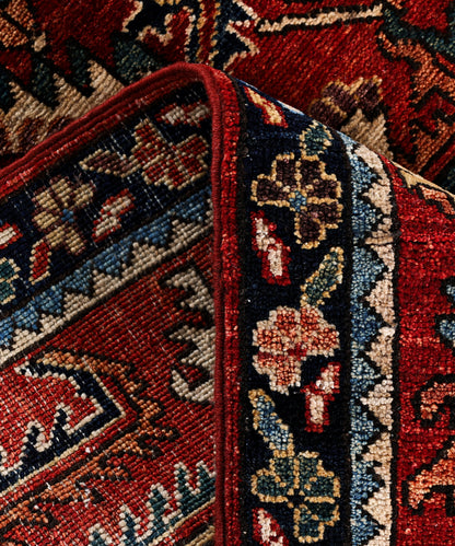 Turkmen weave Afghan runner, 19th century Heriz design, 588x75cm | Rug# 27408