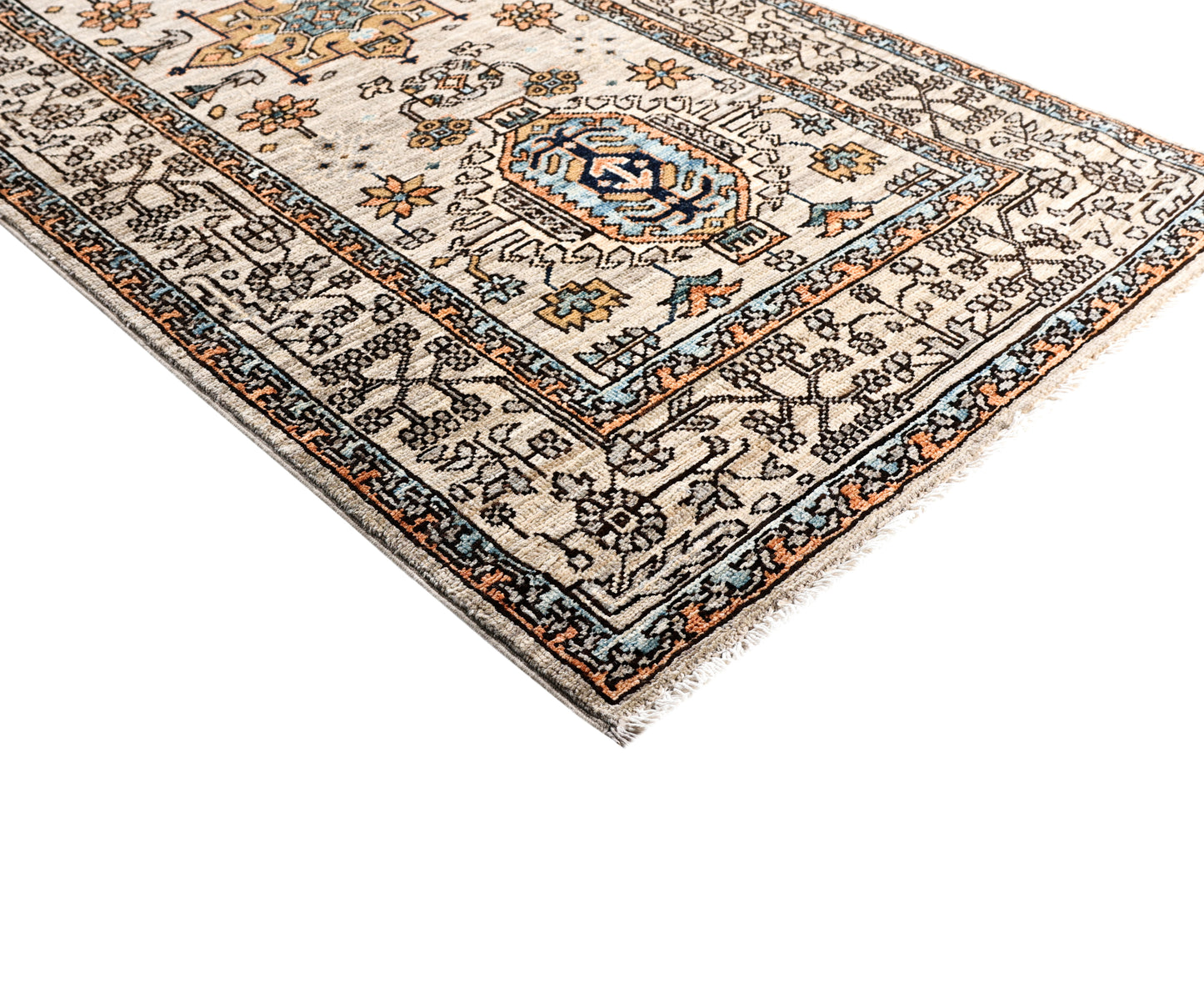Turkmen weave Afghan, 19th century Caucasian design 183x86 cm | Rug# 27410