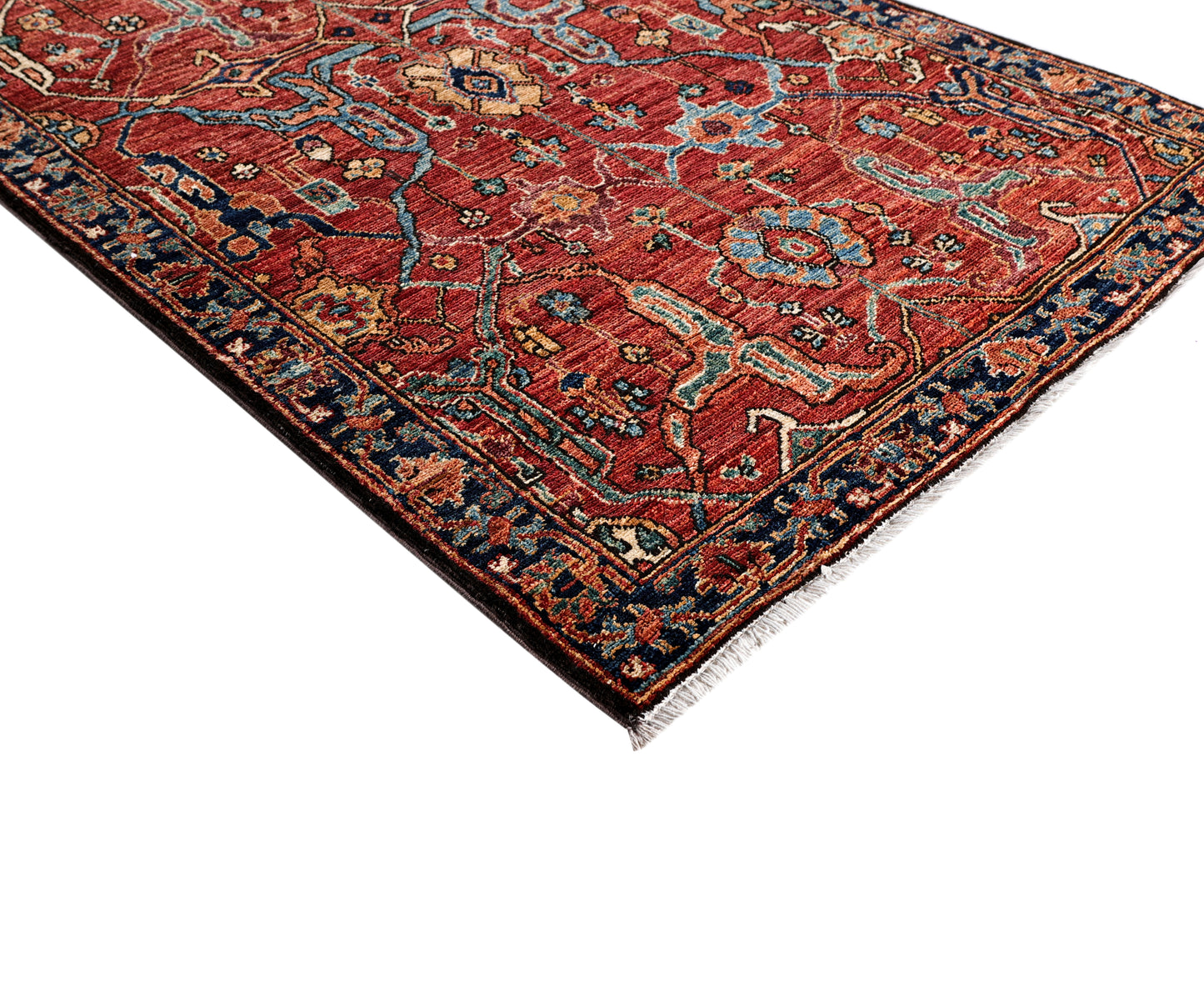 Turkmen weave Afghan, 119th century Heriz design 586x92 cm | Rug# 27411