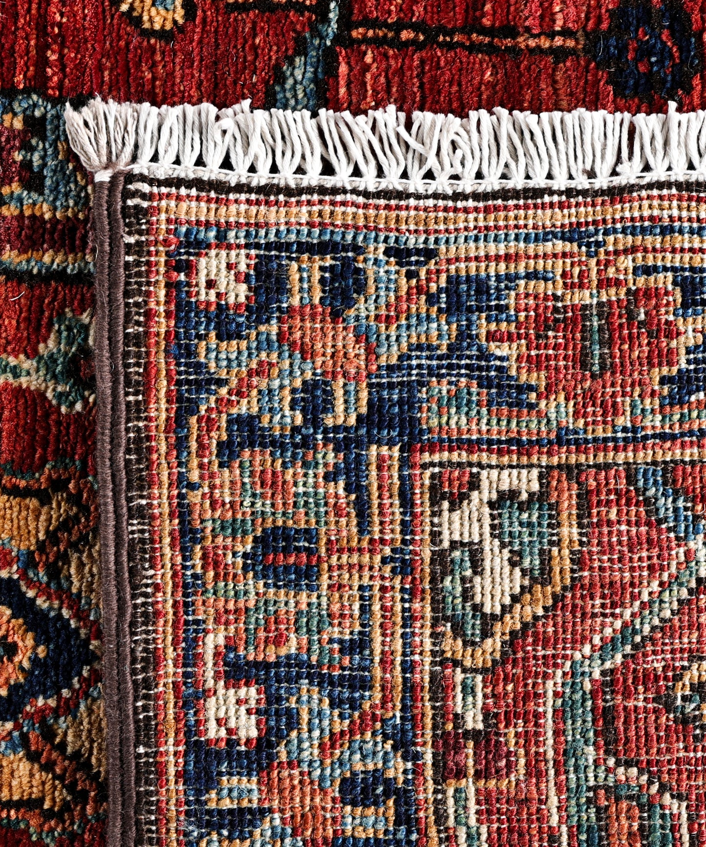 Turkmen weave Afghan, 119th century Heriz design 586x92 cm | Rug# 27411