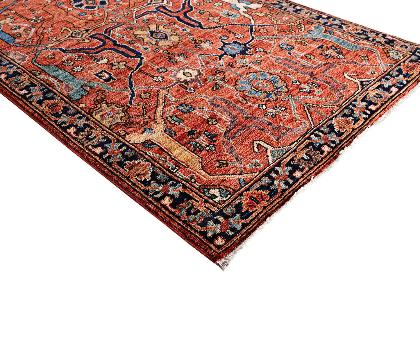 Turkmen weave Afghan, 19th century Heriz design 500x94 cm | Rug# 27412