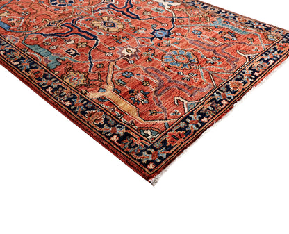 Turkmen weave Afghan, 19th century Heriz design 500x94 cm | Rug# 27412