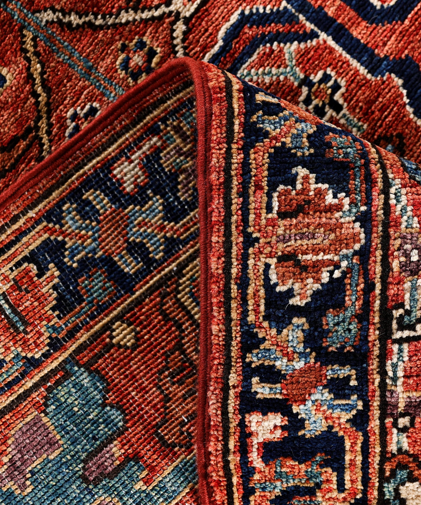 Turkmen weave Afghan, 19th century Heriz design 500x94 cm | Rug# 27412