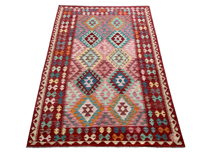 Hand woven kilim, Maimaneh-Afghan 243x170cm | Rug# 27430