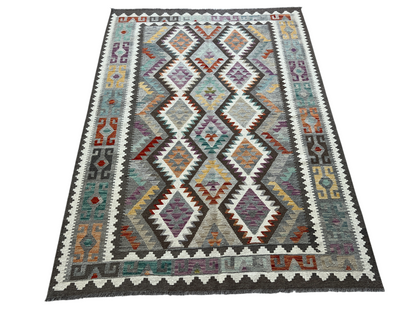 Hand woven kilim, Maimaneh-Afghan 240x177cm | Rug# 27431