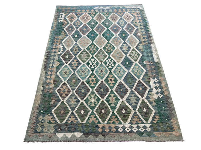 Hand woven kilim, Maimaneh-Afghan 240x168cm | Rug# 27432