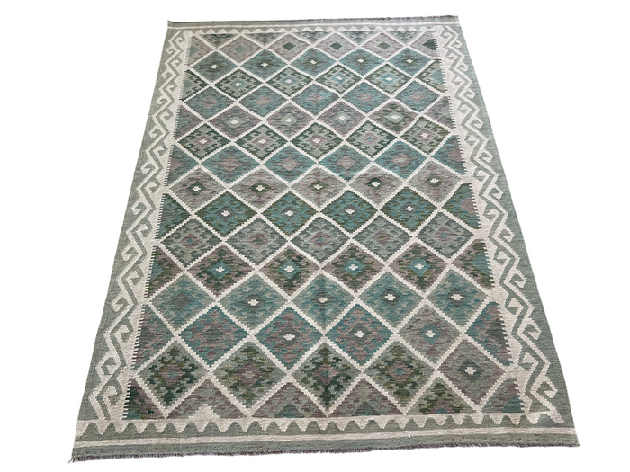 Hand woven kilim, Maimaneh-Afghan 249x185 cm | Rug# 27434