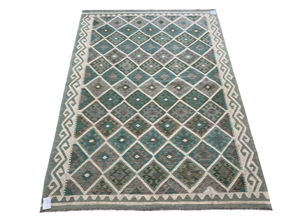 Hand woven kilim, Maimaneh-Afghan 249x185 cm | Rug# 27434