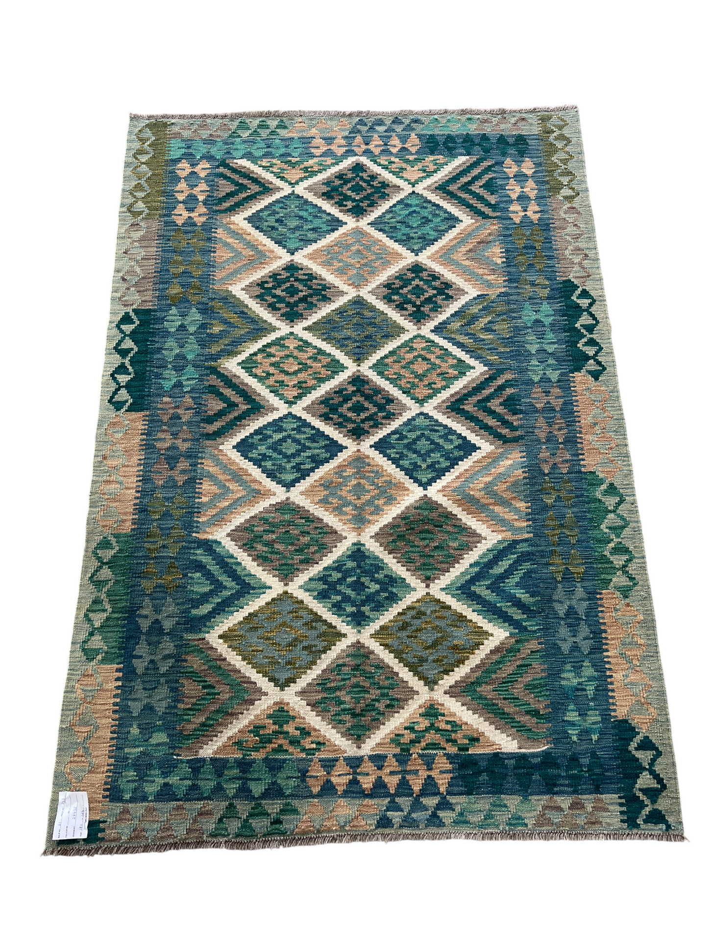 Hand woven flat-weave kilim, Maimaneh-Afghans 182x124cm | Rug# 27435
