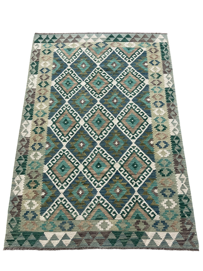 Flatweave kilim, Maimaneh-Afghan 184x121 cm | Rug# 27437