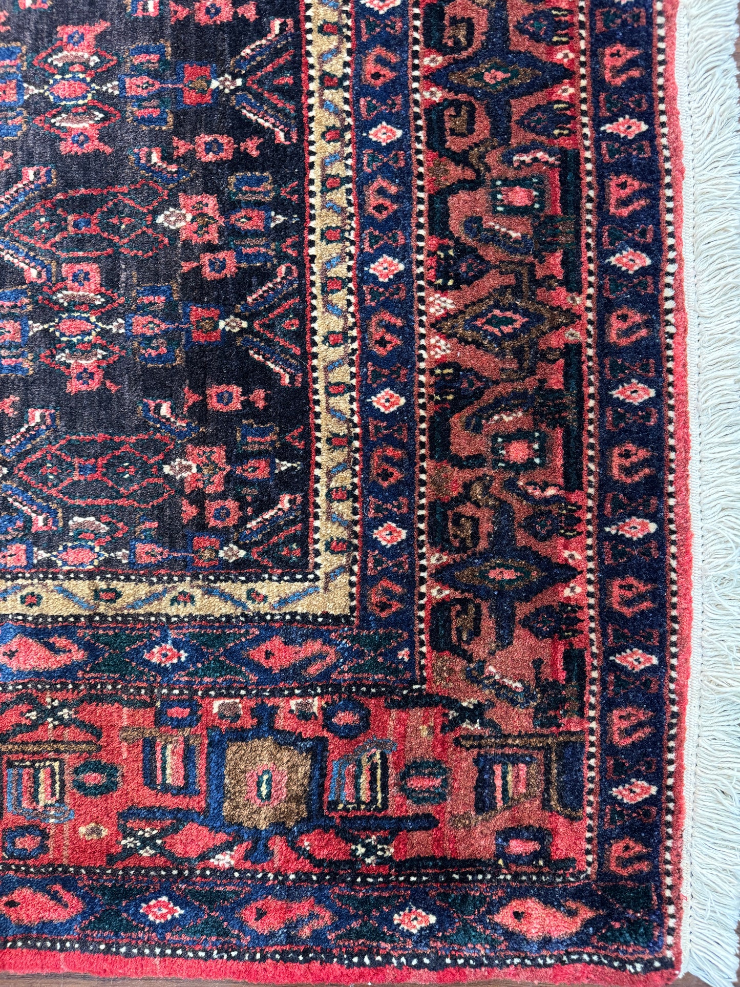 Vintage Senneh, Immaculate condition, rare piece  325x210 cm | Rug# 2845