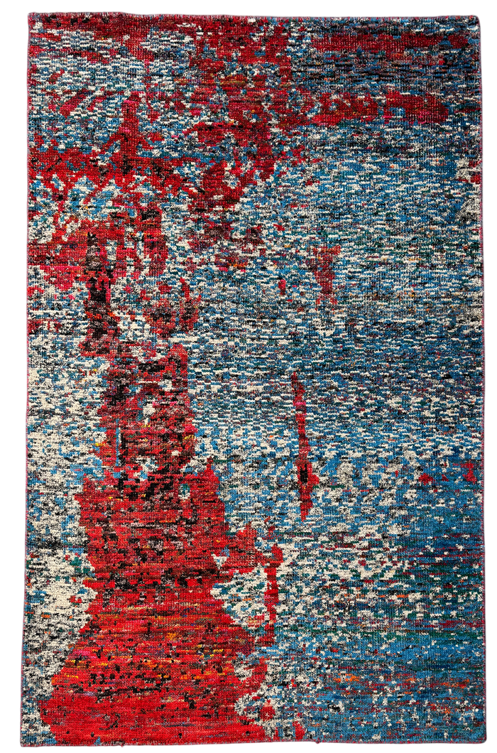 Sari Silk Modern Abstract Rug 230x160 cm | Rug# 30150