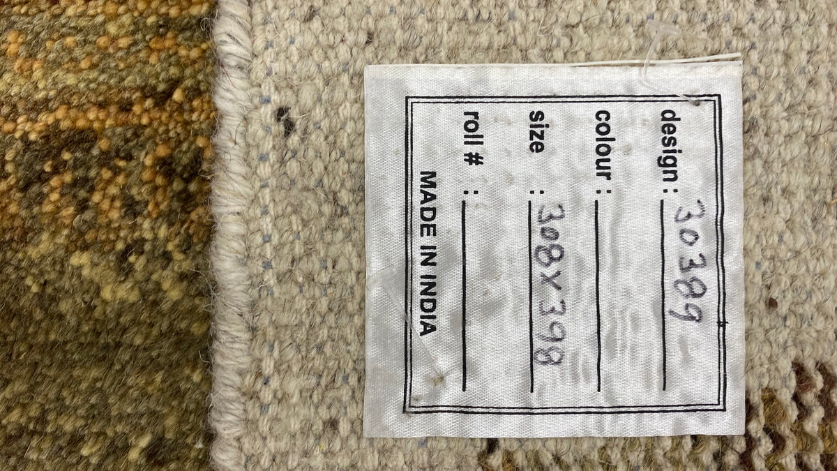 Custom-Made Mid-Century Scandinavian Designer Rug – 398x308 cm | Rug#30389