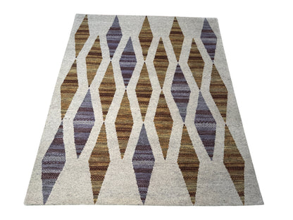 Scandinavian designer rug, mid century Swedish pattern 302x247 cm | Rug#30391