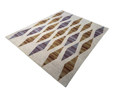 Scandinavian designer rug, mid century Swedish pattern 302x247 cm | Rug#30391