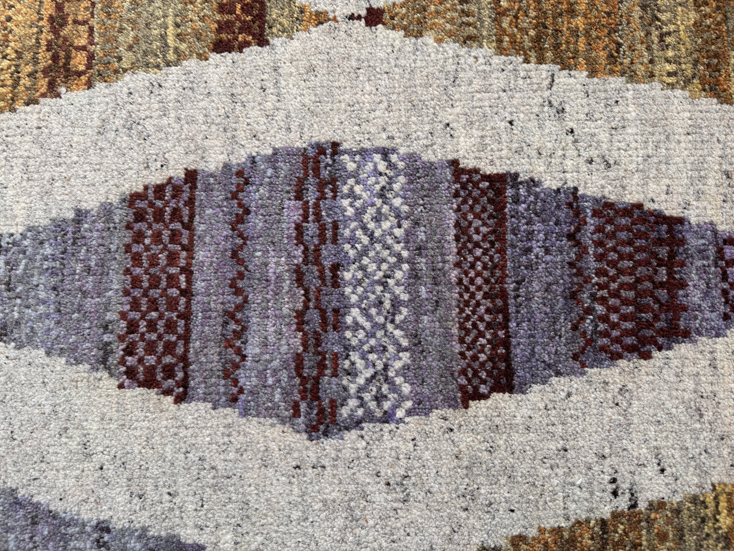 Scandinavian designer rug, mid century Swedish pattern 302x247 cm | Rug#30391