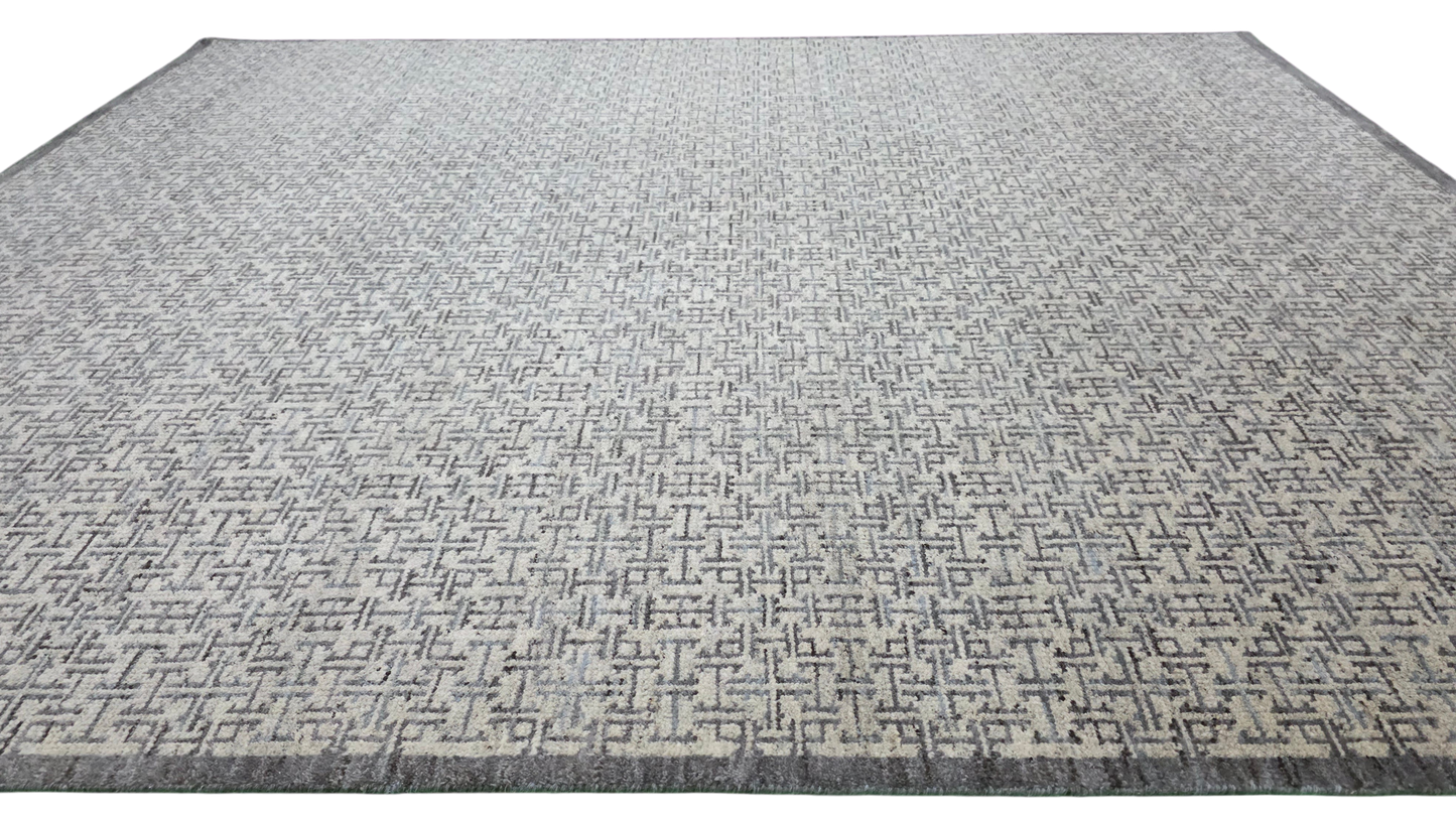 Mid century Scandinavian design Modern rug 297x243 cm | Rug# 30429