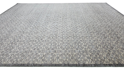 Mid century Scandinavian design Modern rug 297x243 cm | Rug# 30429