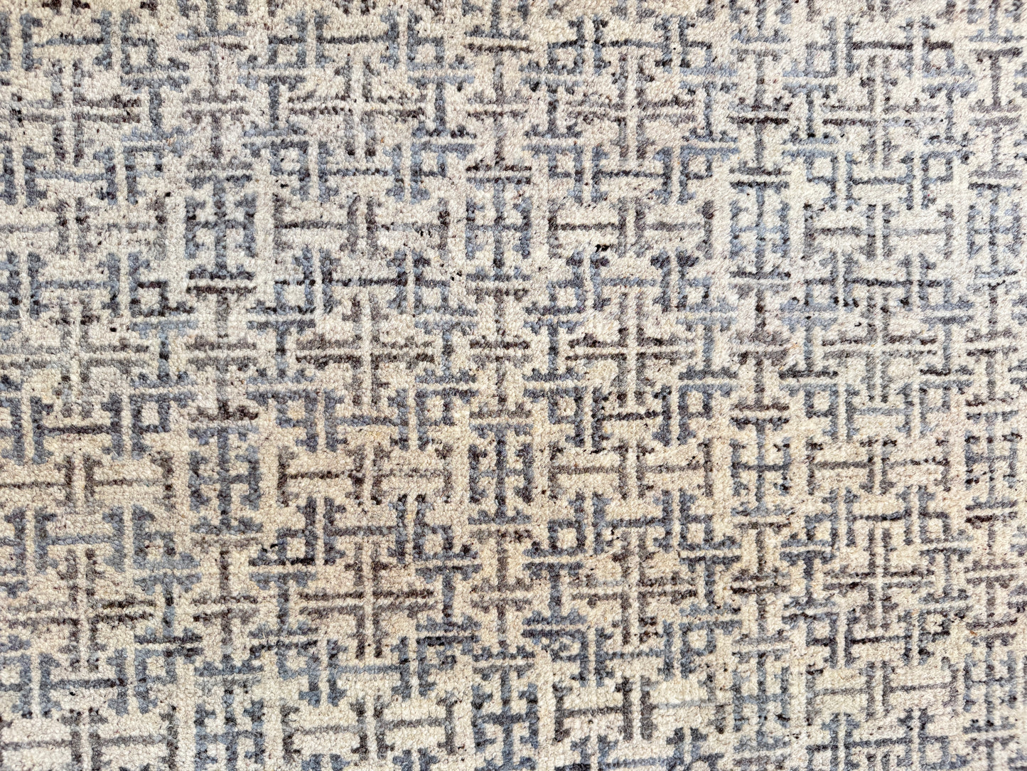 Modern Agra in mid century Scandinavian design 244x152 cm | Rug# 30431