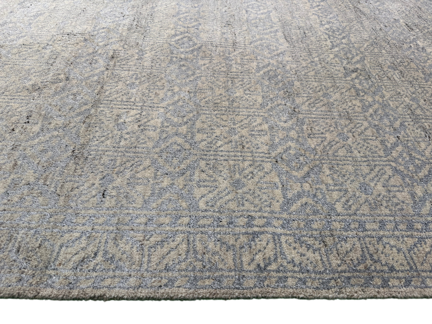 Himalayan modern designer rug handspun wool and bamboo silk 345x259cm | Rug#30442