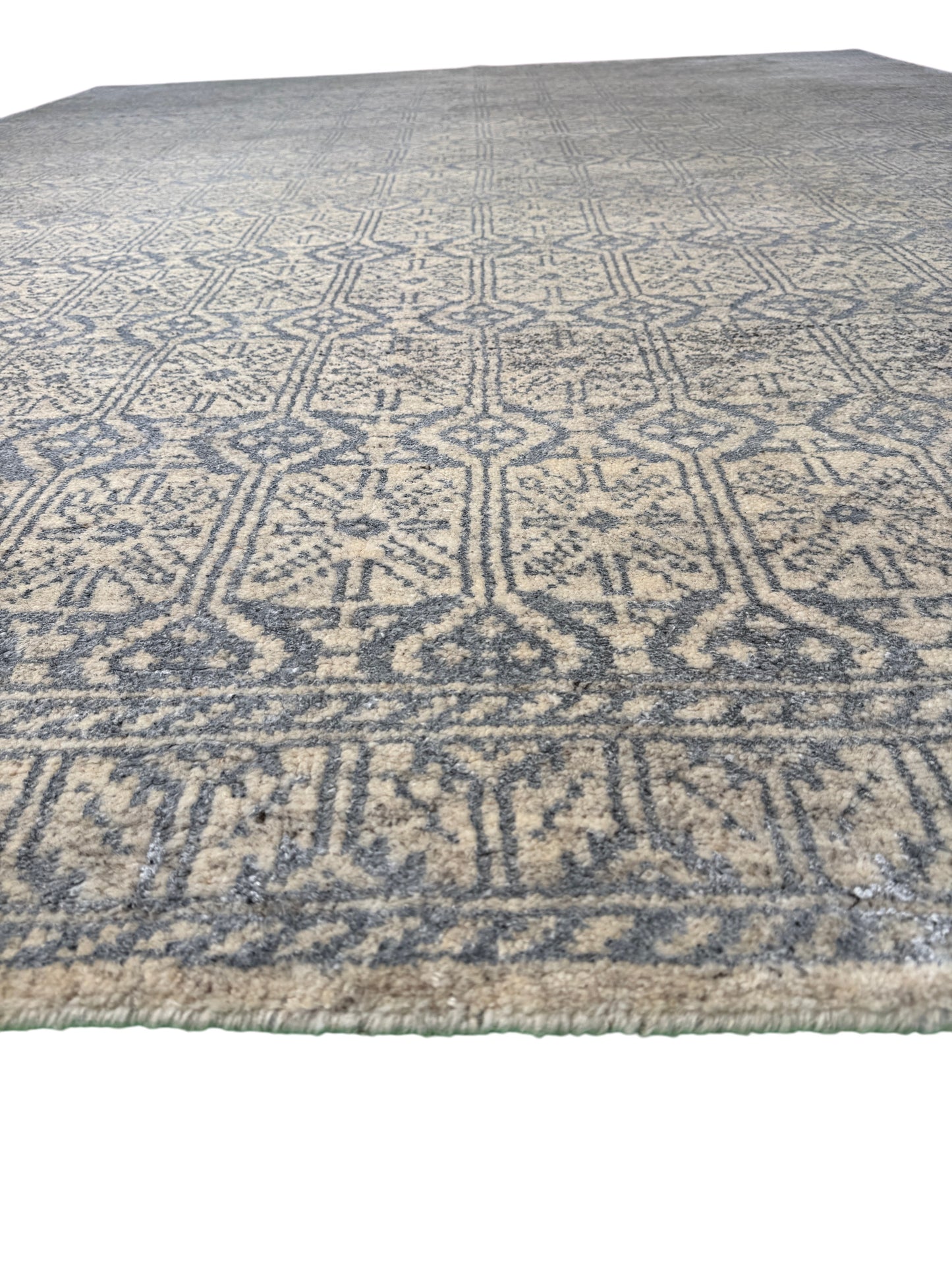 Himalayan modern designer rug handspun wool and bamboo silk 345x259cm | Rug#30442