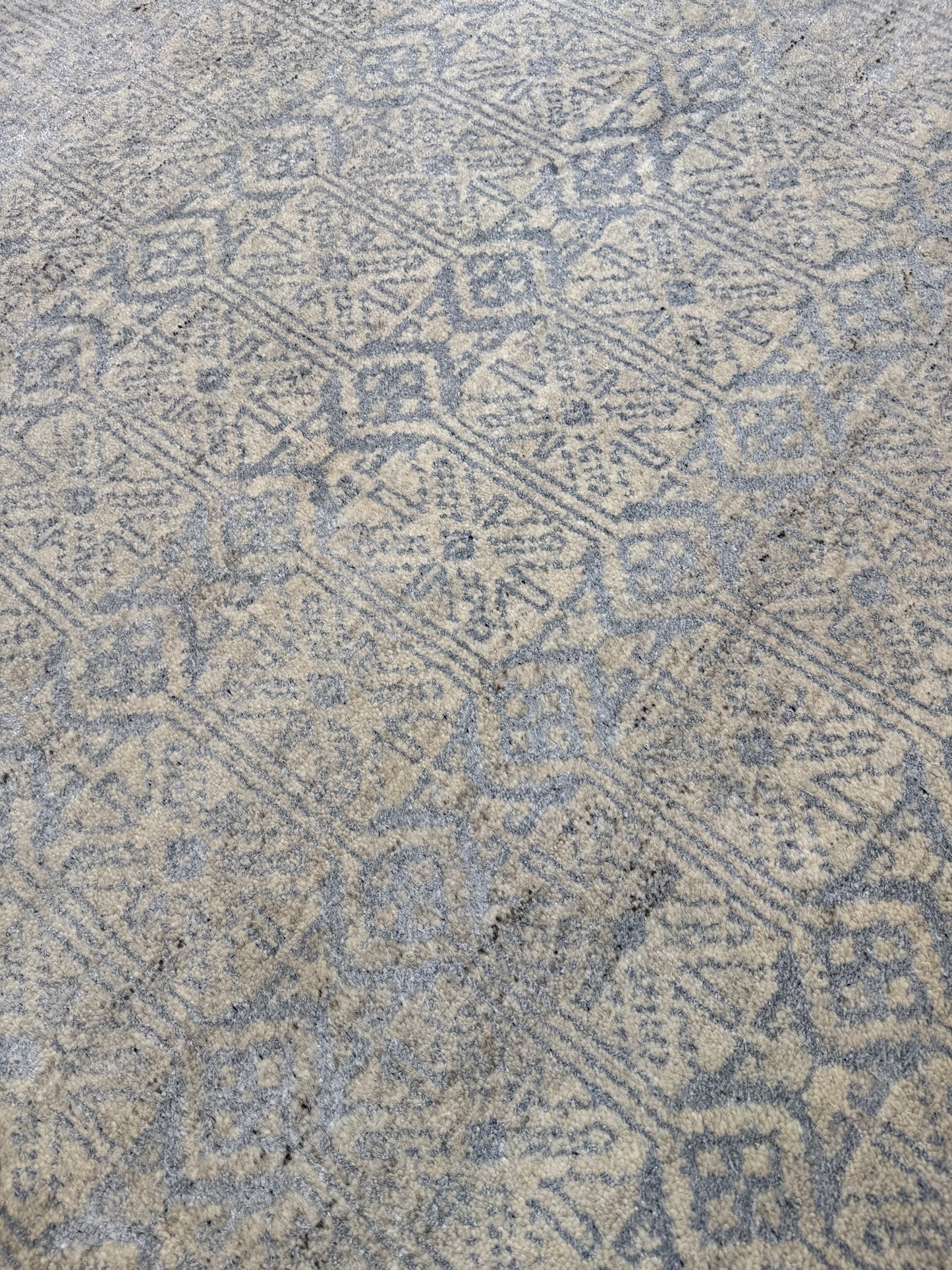 Himalayan modern designer rug handspun wool and bamboo silk 345x259cm | Rug#30442