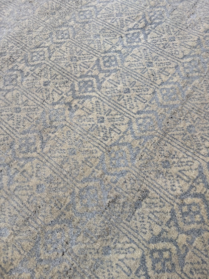 Himalayan modern designer rug handspun wool and bamboo silk 345x259cm | Rug#30442
