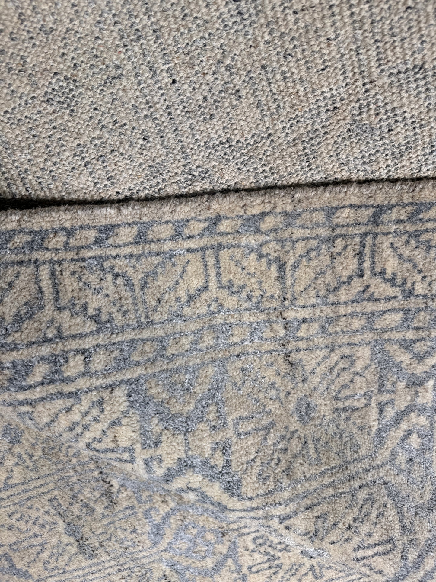 Himalayan modern designer rug handspun wool and bamboo silk 345x259cm | Rug#30442