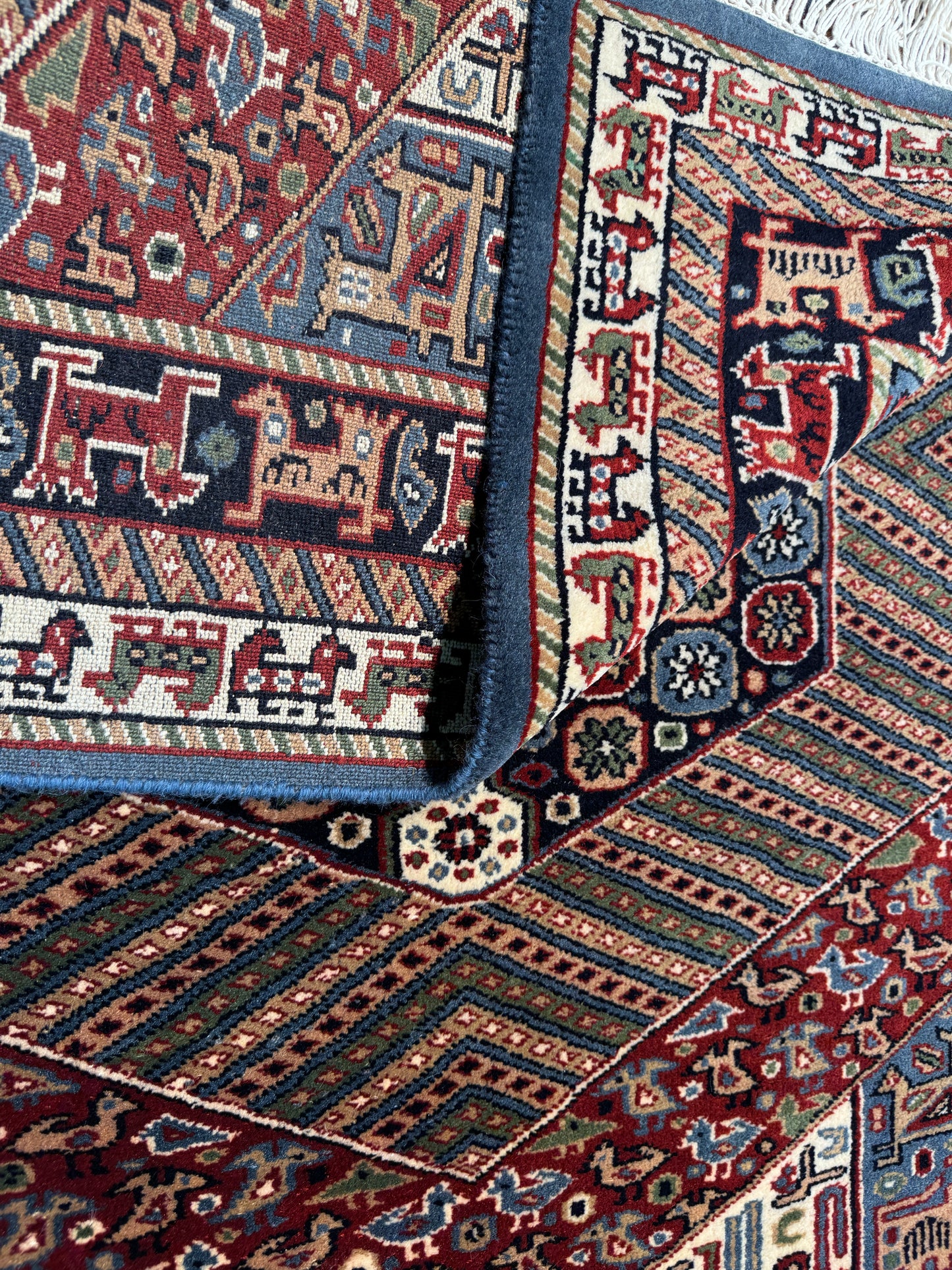 Hand knotted Amritsar in Caucasian design  188x124 cm | Rug# 30679