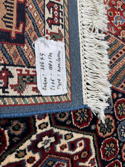 Hand knotted Amritsar in Caucasian design  188x124 cm | Rug# 30679