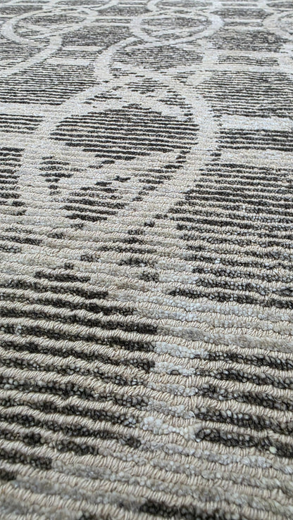 Tibetan Weave Mid-Century Designer Rug 303x243 cm|  Rug# 30701