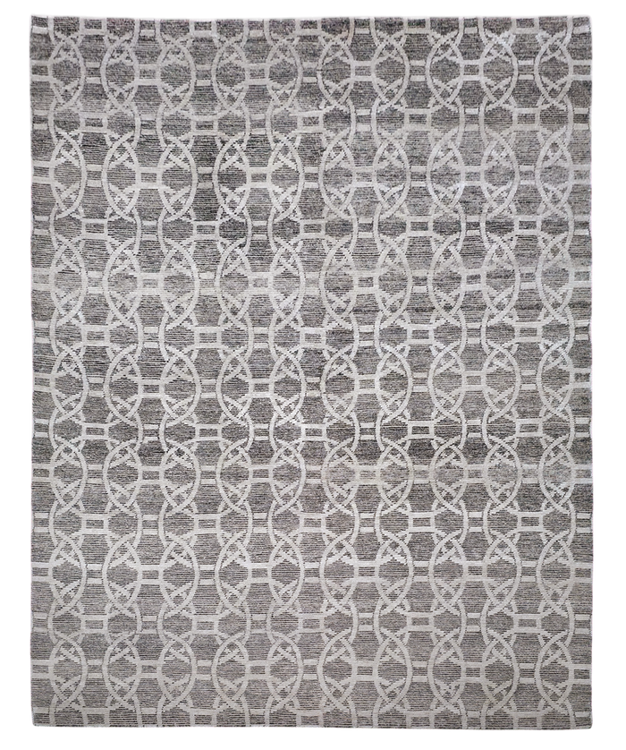 Tibetan Weave Mid-Century Designer Rug 303x243 cm|  Rug# 30701
