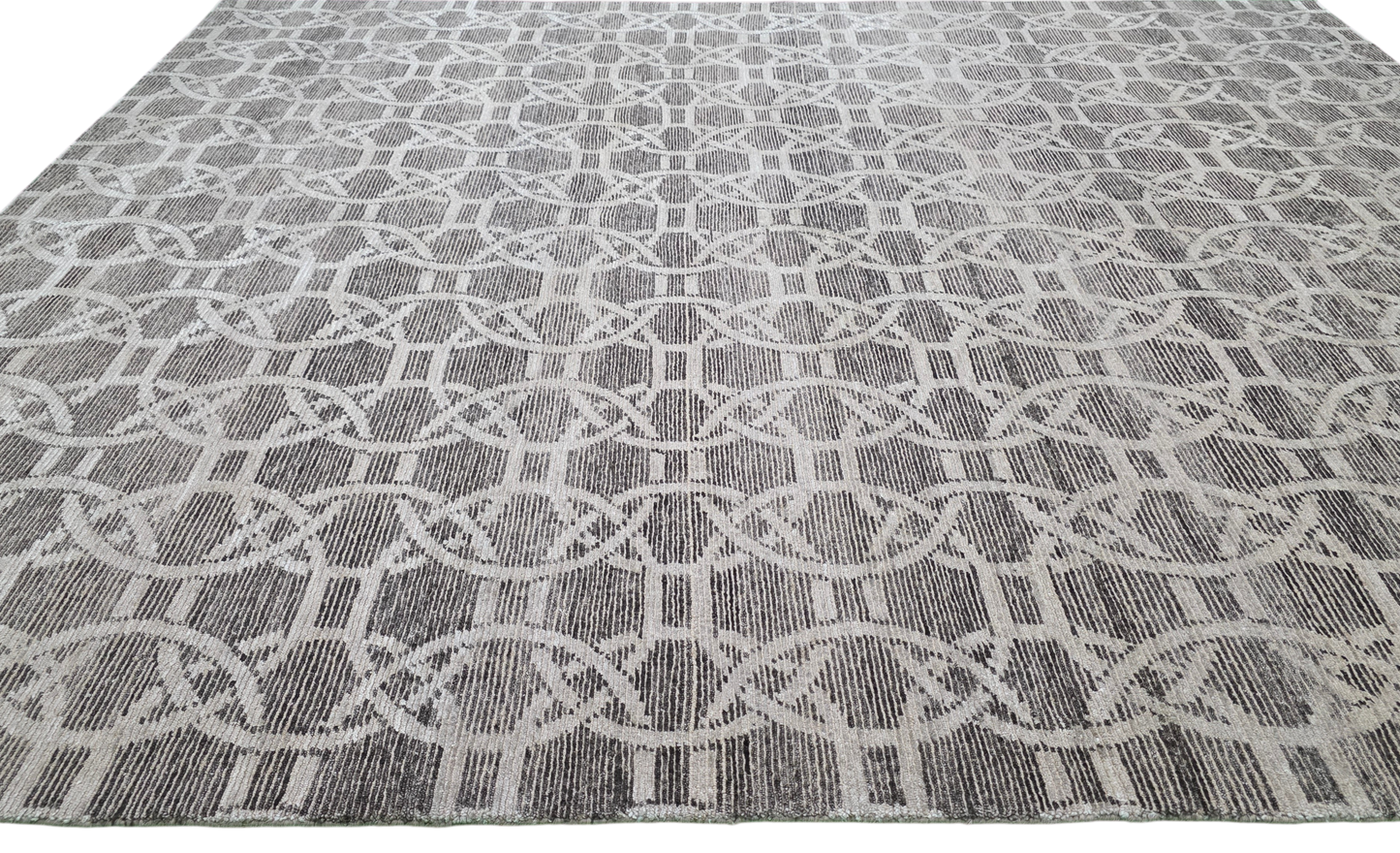 Tibetan Weave Mid-Century Designer Rug 303x243 cm|  Rug# 30701