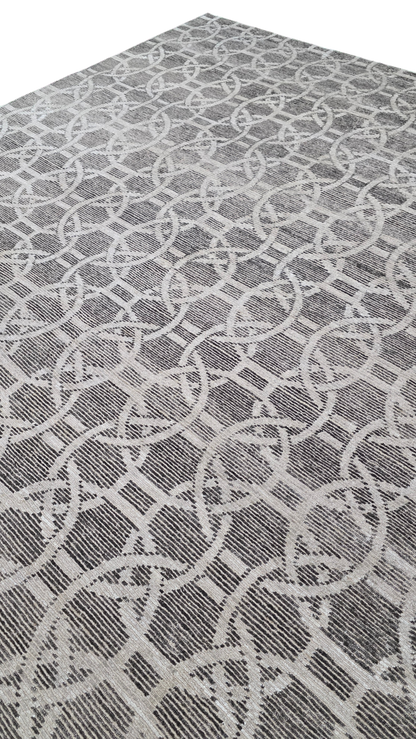 Tibetan Weave Mid-Century Designer Rug 303x243 cm|  Rug# 30701