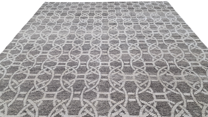 Tibetan Weave Mid-Century Designer Rug 303x243 cm|  Rug# 30701