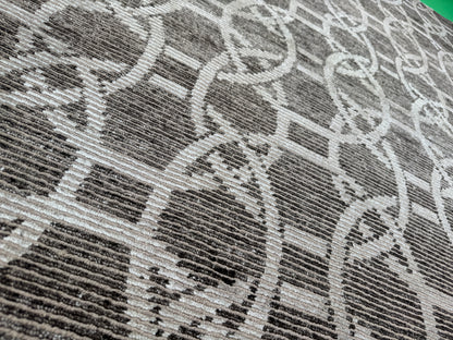 Tibetan weave Indian rug woven in Himalaya wool and Tencel silk 366x275 cm|  Rug# 30703