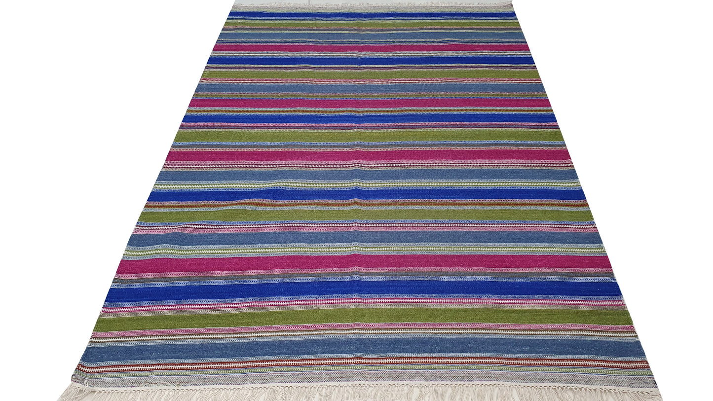 Hand woven Indian kilim 234×167 cm | Rug# 30754