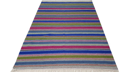 Hand woven Indian kilim 234×167 cm | Rug# 30754