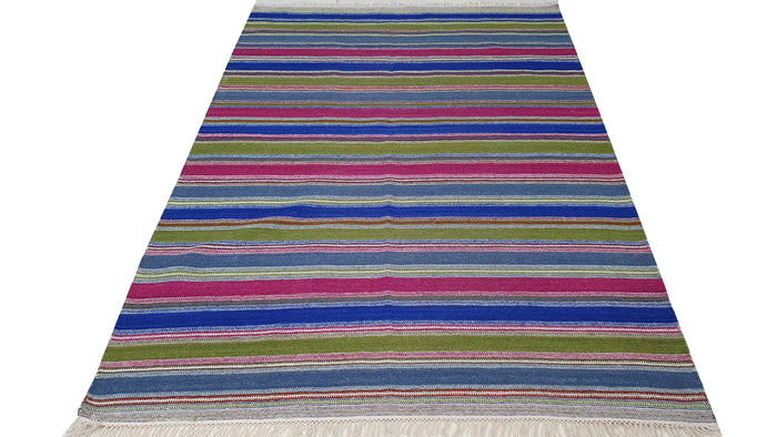 Hand woven Indian kilim 234×167 cm | Rug# 30754