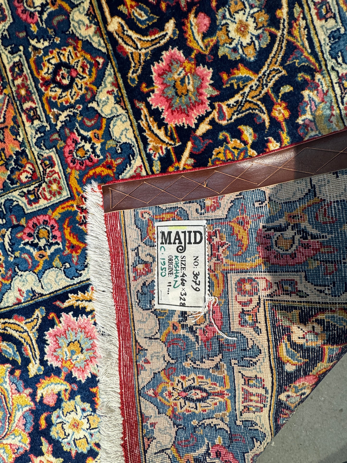Rare Kashan , circa 1940, vegetable dyes, Persia  460x328 cm | Rug# 3079