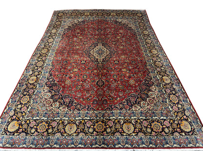 Rare Kashan , circa 1940, vegetable dyes, Persia  460x328 cm | Rug# 3079