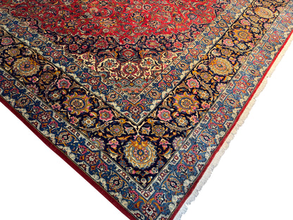 Rare Kashan , circa 1940, vegetable dyes, Persia  460x328 cm | Rug# 3079