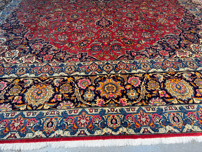 Rare Kashan , circa 1940, vegetable dyes, Persia  460x328 cm | Rug# 3079