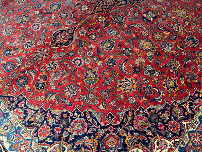 Rare Kashan , circa 1940, vegetable dyes, Persia  460x328 cm | Rug# 3079