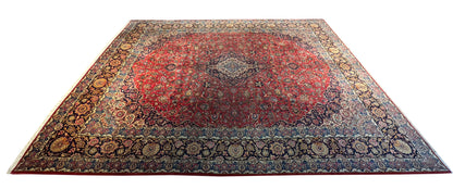 Rare Kashan , circa 1940, vegetable dyes, Persia  460x328 cm | Rug# 3079