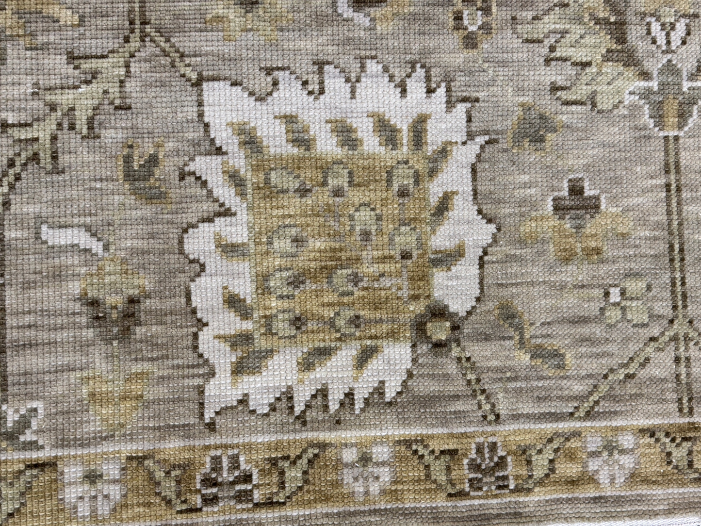Indo Oushak designer rug 298x244cm | Rug# 30810